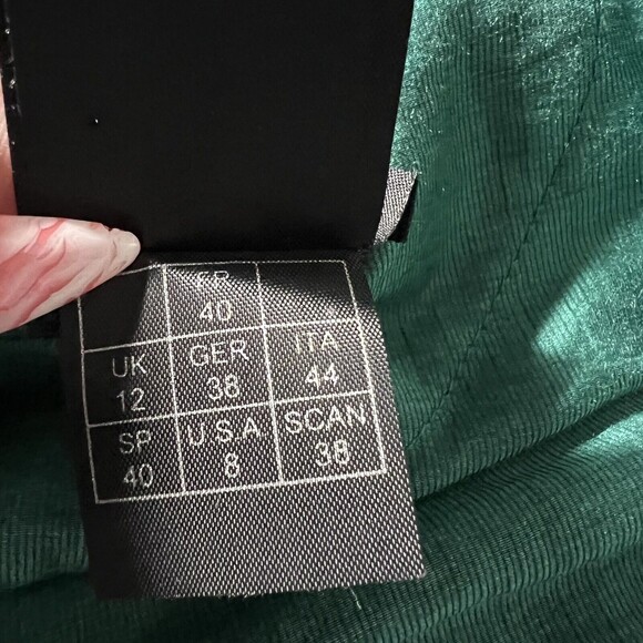 Nathalie Chaize Tunic Top Woman 8 Kelly Green Pullover Hi-Low Lagenlook Blouse - Picture 11 of 11